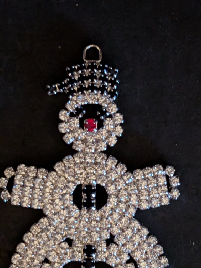 Statua, Swarovski sneeuwpop ornament - 7.8 cm - Cristallo #4.3