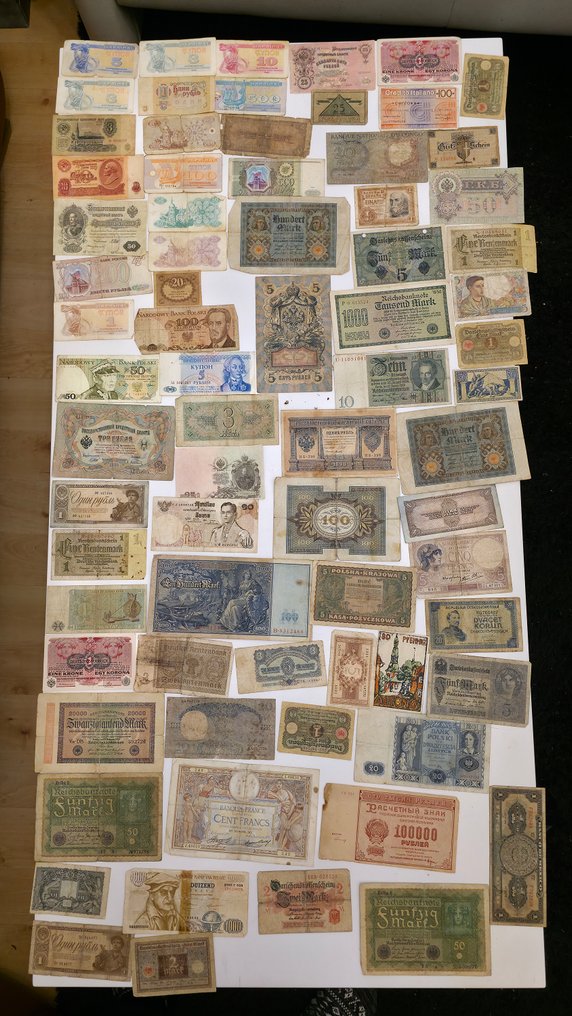 Verden. - 80 banknotes - various dates (Ingen reservasjonspris) #1.0