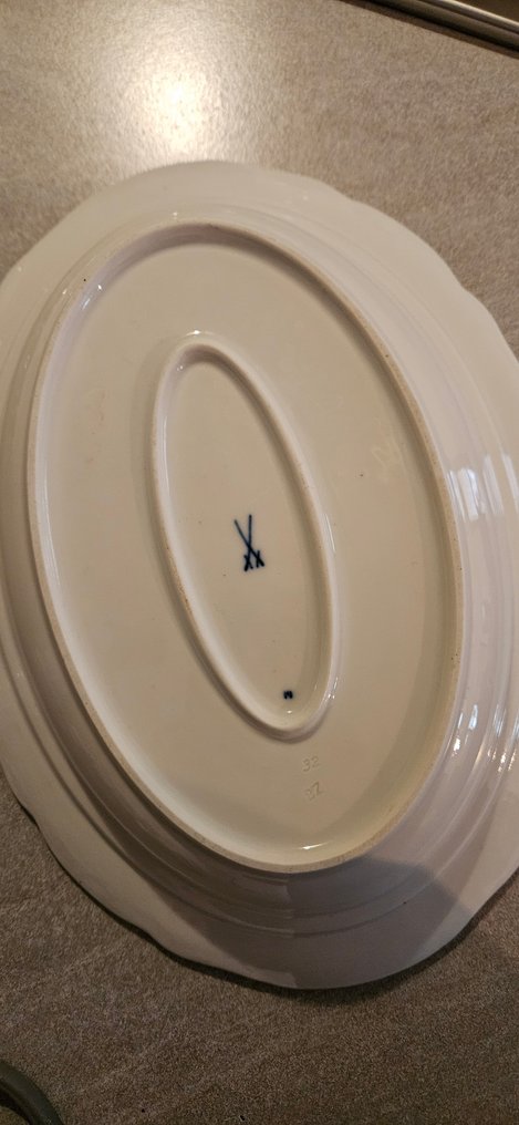 Meissen - Plat - Grüner Weinkranz - Porcelaine #4.3