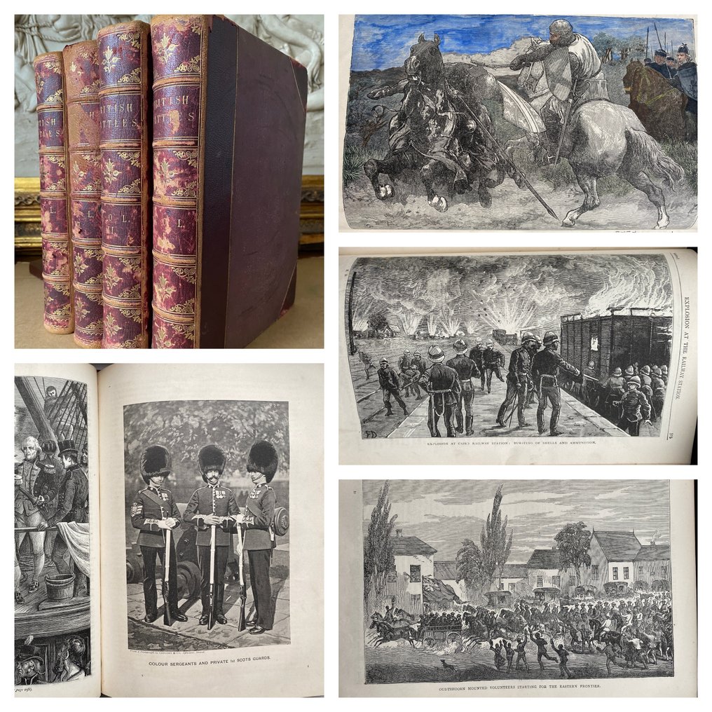 James Grant - British Battles on Land & Sea in 4 volumes - 1897 #1.0