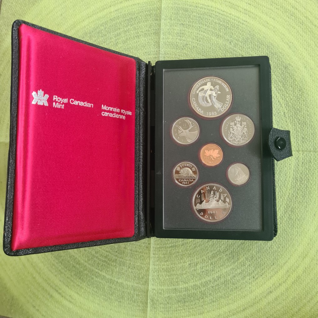Kanada. Proof Set 1983 KSM Münzsatz (Ei pohjahintaa) #1.0