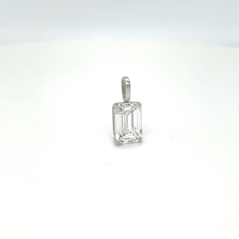 Ohne mindestpreis - Anhänger - 14 kt Weißgold -  1.01ct. tw. Diamant (Laborgezüchtet (Lab Grown)) #2.1