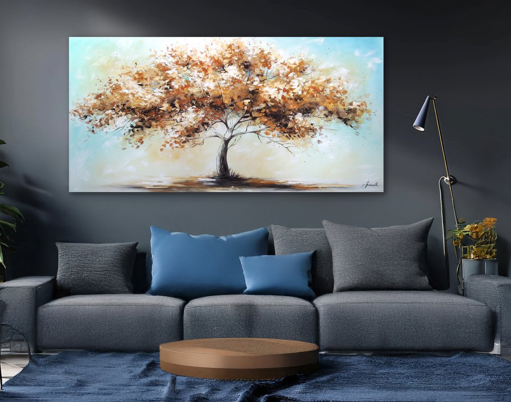 Monika Spiewak - Abstract - XXL - Oil Painting Stretched On The Frame - Ready To Hang - 1/1 Unique Piece #1.0