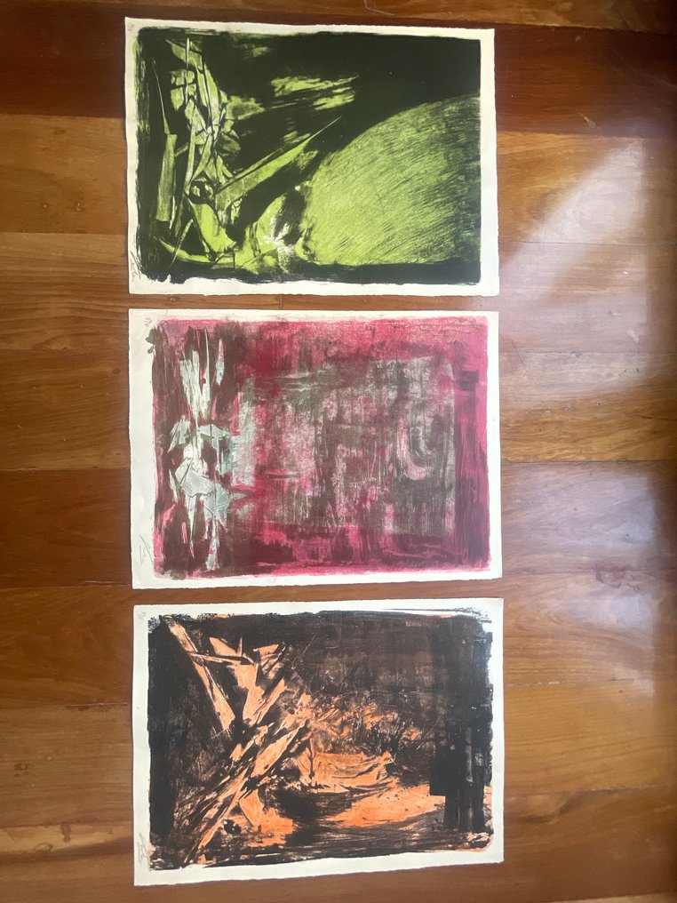 Manuel Viola (1916-1987) - Sin título - 3 lithographs #1.0