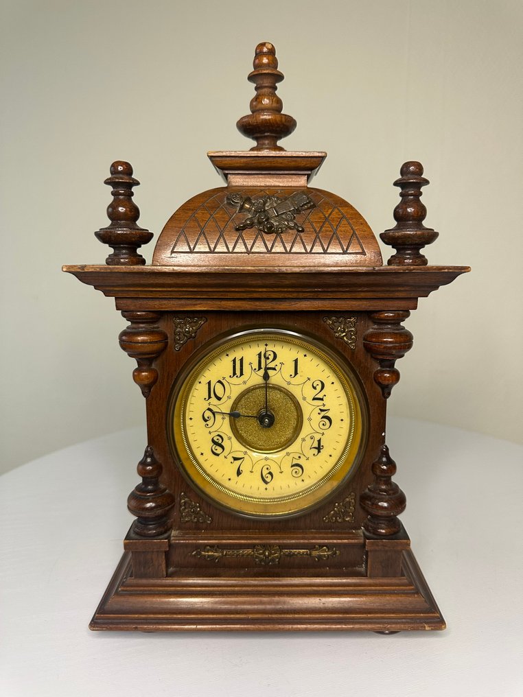 Zegar stołowy - Gustav Becker - - Dąb - 1910-1920 #1.0