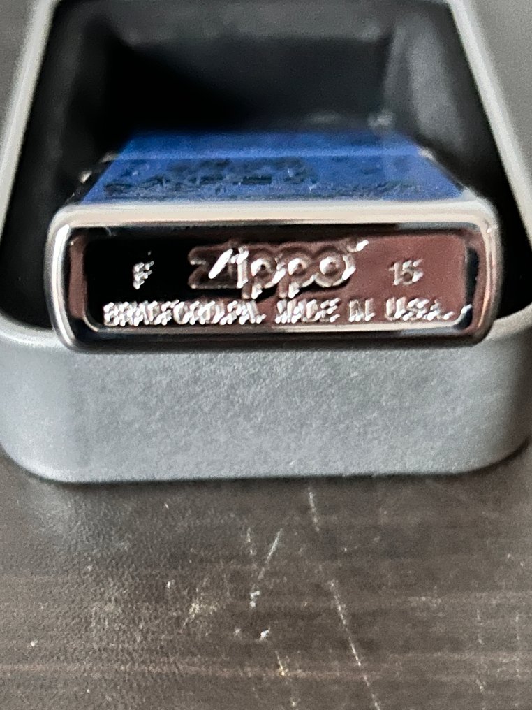 Zippo - F15-1969 Moonlanding Metallic silver and blue Zippo - Fără preț de rezervă - Brichetă - Oțel #4.3