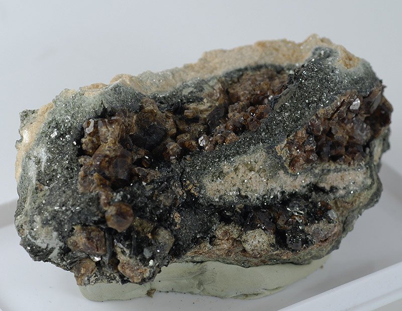 Vesuvianite Crystals on matrix - Height: 115 mm - Width: 62 mm- 490 g #1.0