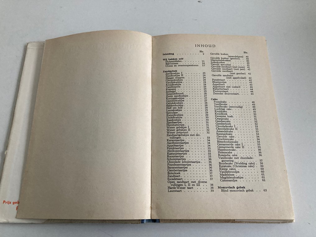 R. Lotgering-Hillebrand, H. Hornstra, C.J. Wannée, P.J. Sarels Van Rijn - Lot with 6 Dutch cookbooks - 1950 #4.3
