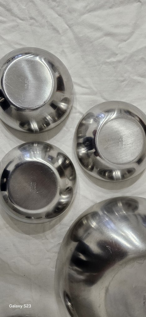 Alessi - Carlo Mazzeri & Anselmo Vitale - Σετ μπολ (7) - 206 - Χάλυβας #2.1