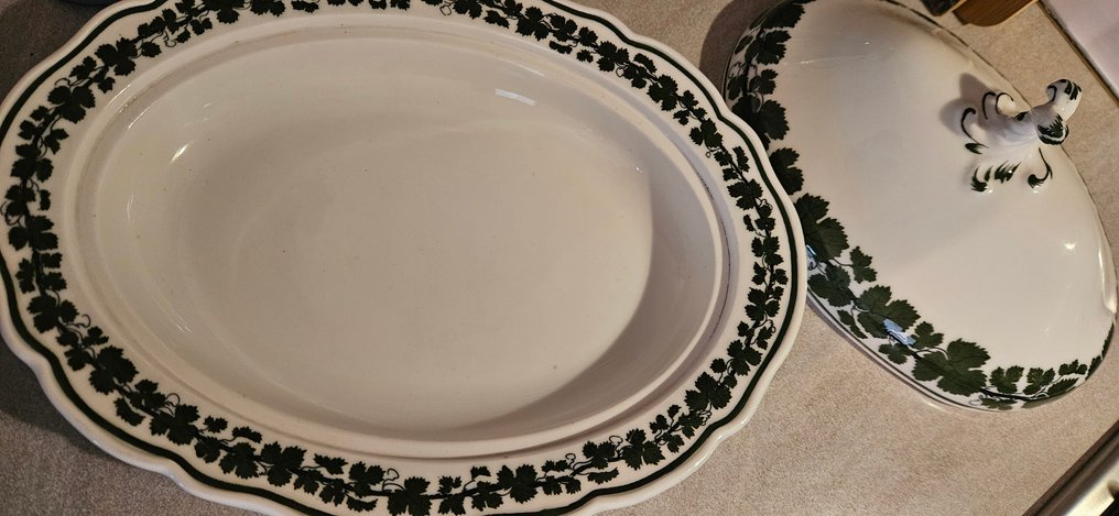Meissen - Plat - Grüner Weinkranz - Porcelaine #2.1