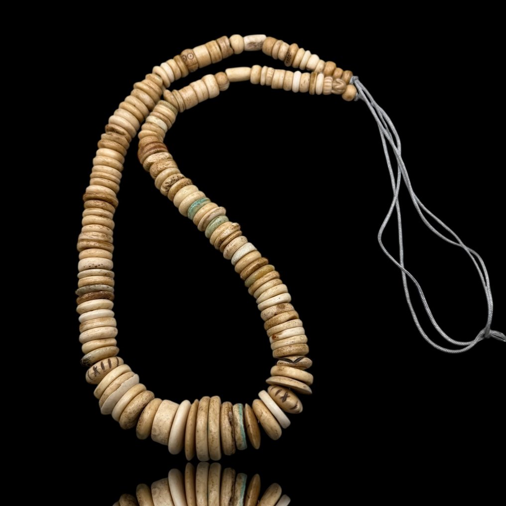 Αρχαίος κόκκαλο Σειρά από χάντρες - Αναδομημένα beads. (χωρίς τιμή ασφαλείας) #1.0