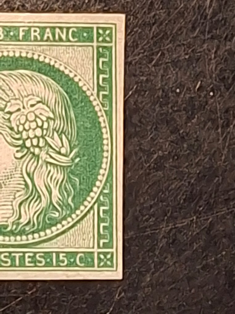 法國 1849/1849 - Ceres N° 2 全新精美再版，1862年签名版 #2.1