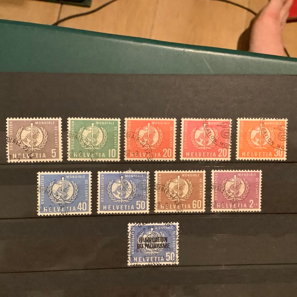Schweiz 1948/1986 - Servicefranker for det internationale sundhedsorgan, WHO. - Zumstein 1/40 #4.3