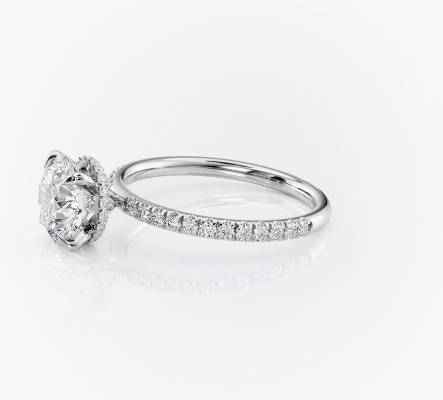 Jegygyűrű - 14 kt. Fehér arany - 1.26ct. tw. Gyémánt (Természetes) - Gyémánt - G/VVS2 #1.0