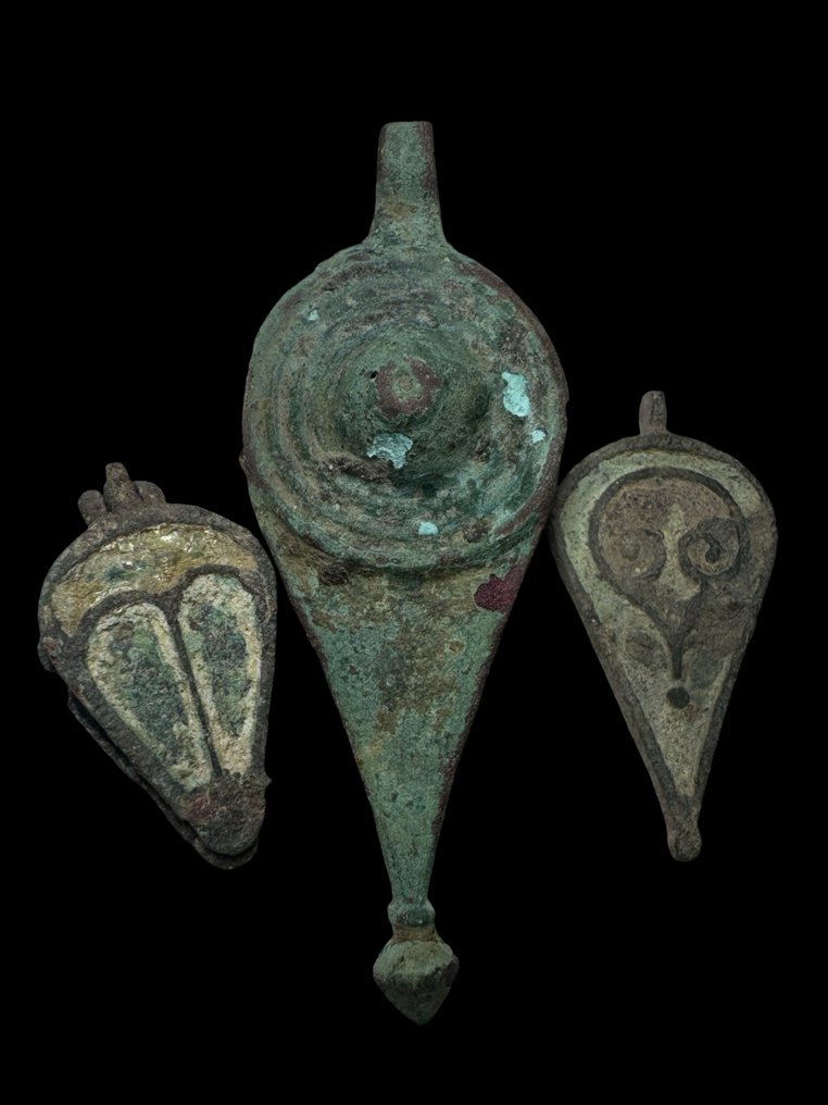 Ancient Roman Bronze 3 Box lids (No reserve price) #1.0