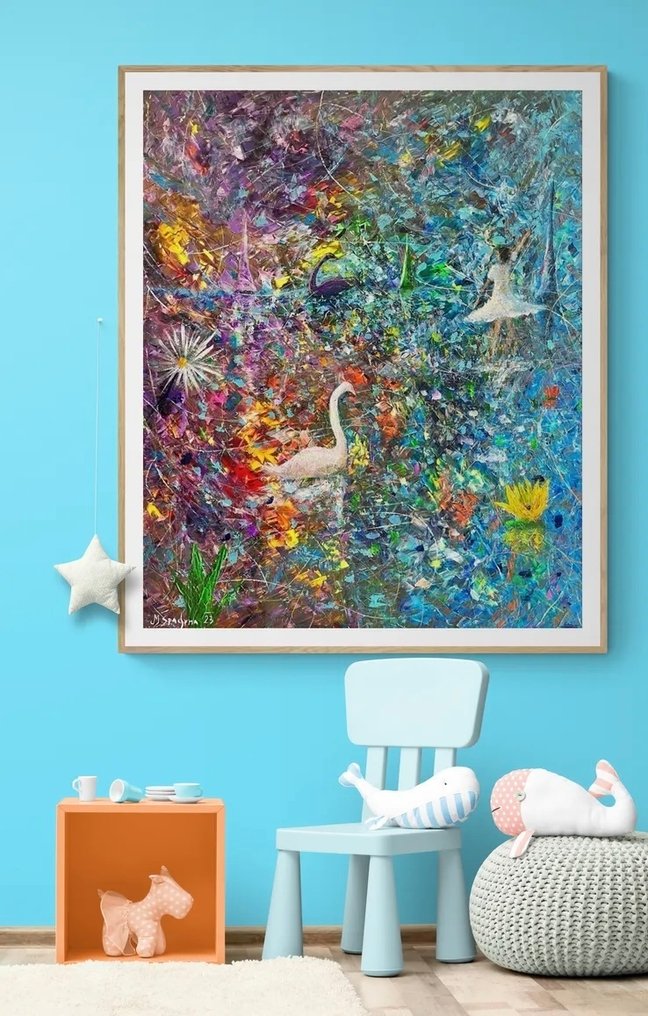 Miroslav Spadrna (pintorcheco) - El lago de los cisnes (Swan Lake)XXL #3.2