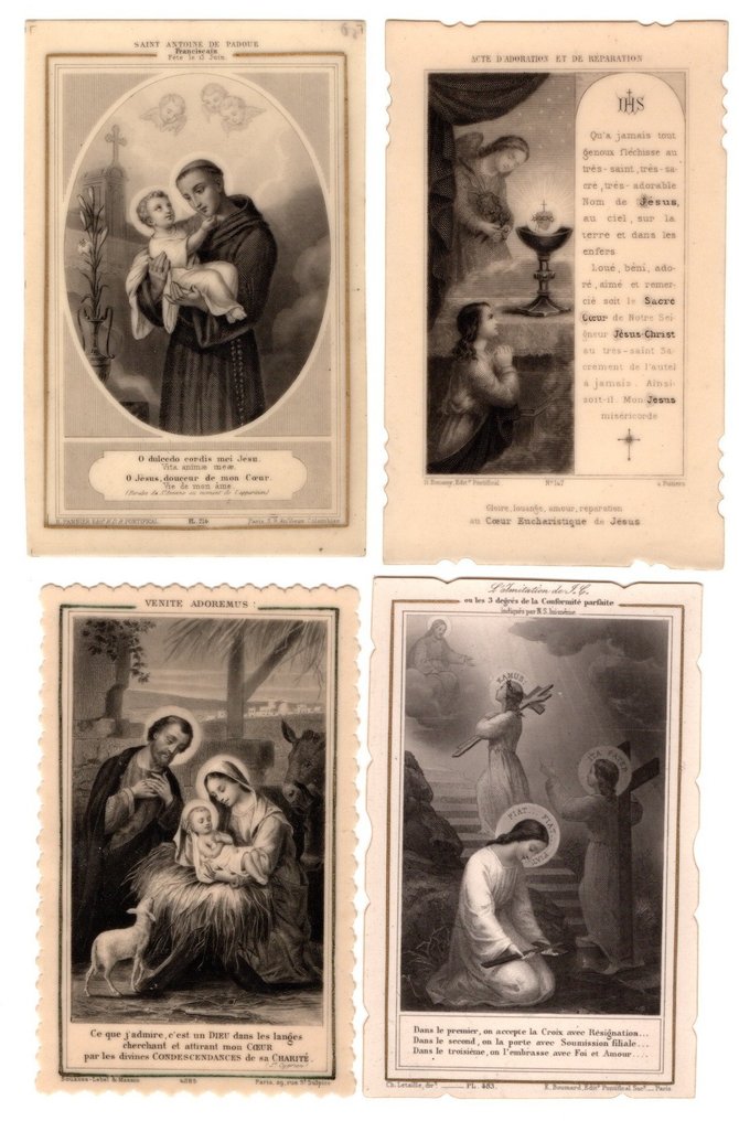 遗迹 (24) - Celluloid-cellulose - 1950-1960 - 24幅宗教画 #2.1