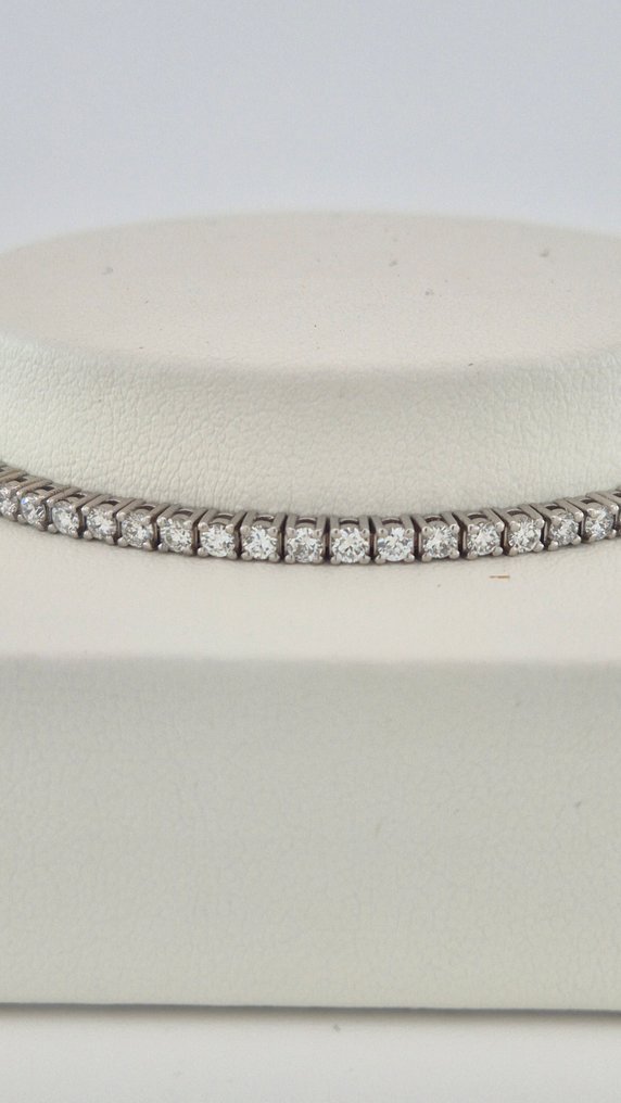 Βραχιόλι - 14 καράτια Λευκός χρυσός - 2.30ct. tw. Διαμάντι (Εργαστηριακής καλλιέργειας) #1.0