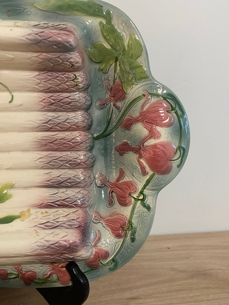 S. Clément - Astia - Kivitavara, Lasite - plat asperges art nouveau #3.2
