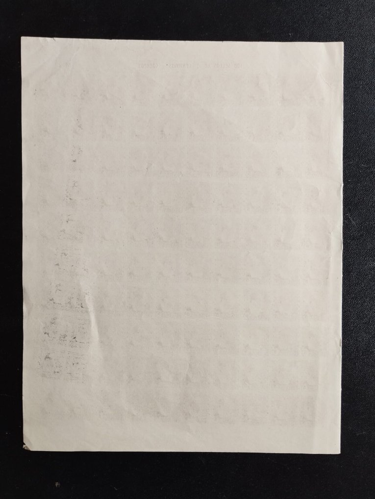 Spanien 1932/1938 - Edifil 663s - Francisco Pi - Vollständiges Blatt 100 - Ohne Dentar #1.0