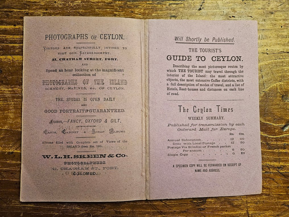 Ceylon Times Press - Guide to Colombo describing what to see and how - 1877 #4.3