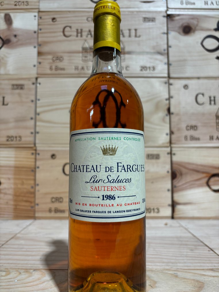 1986 Château Fargues Lur Saluces - Sauternes Grand Cru Classé - 1 Garrafa (0,75 L) #1.0