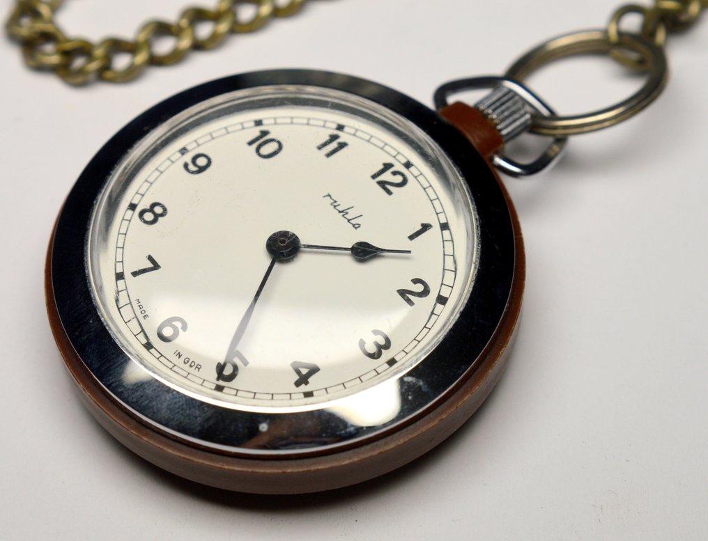 Ruhla Germany - Made in GDR - pocket watch with chain - 1970-1979 #2.1