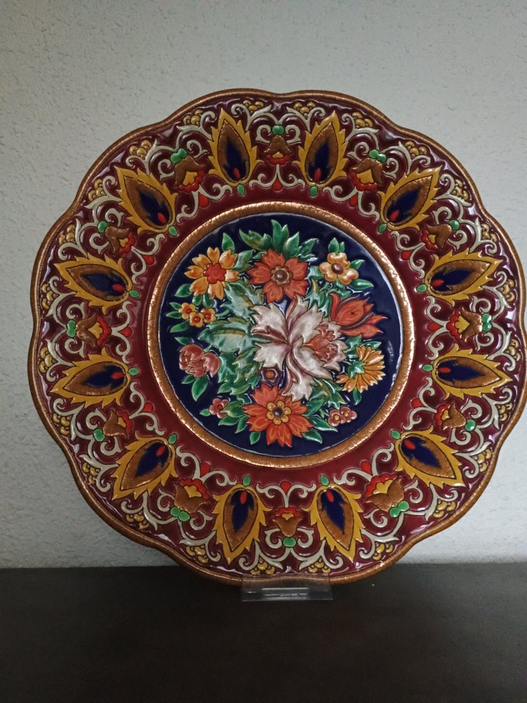 Longwy - M.P chevalier - Piatto - india - Terracotta #1.0