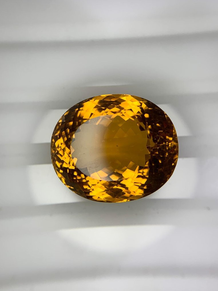 沒有保留價 黃色 黃水晶 - 61.03 ct - 國際有色寶石協會 (ICA GemLab) - Golden #1.0
