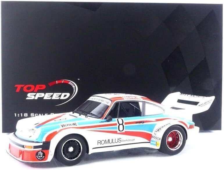TOP SPEED 1:18 - Σπορ αυτοκίνητο μοντελισμού - Porsche 934/5 #8 Max Moritz Team 1977 Nürburgring 1000Km J. Barth - {"reasoning": "Δεν υπάρχει κείμενο προς μετάφραση, απλώς ένας κωδικός. Επομένως, η μετάφραση αφορά #1.0
