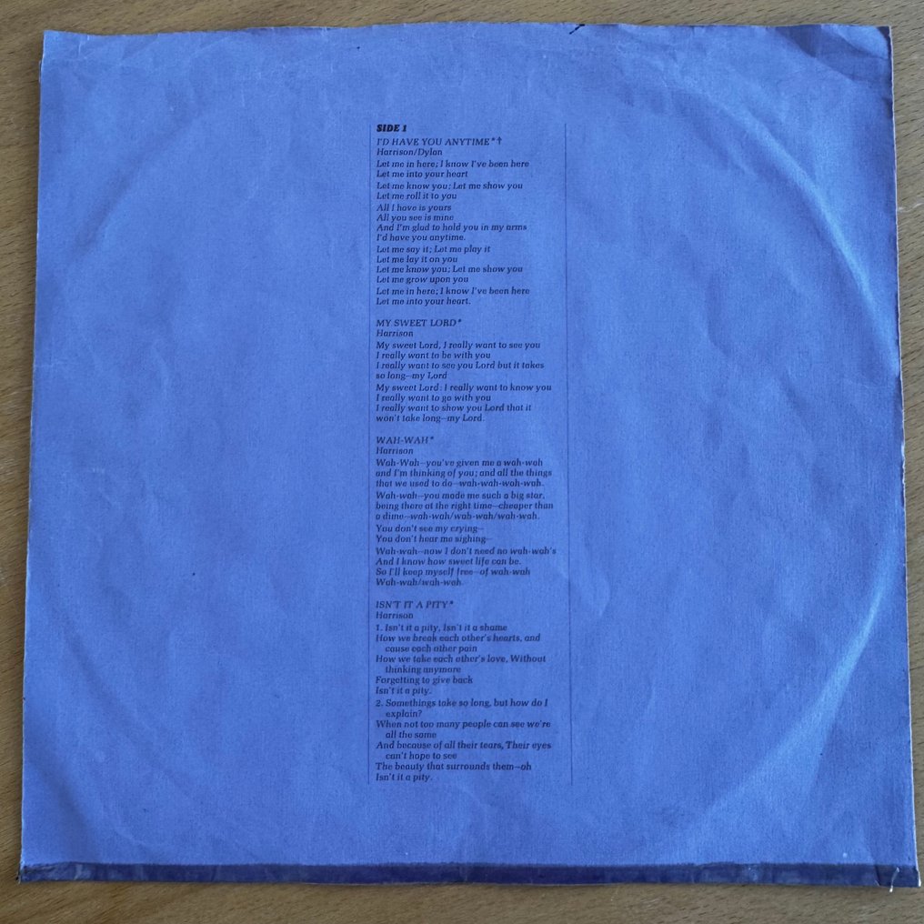 Beatles & Related, George Harrison - All Things Must Pass - 3 LP Box [first US pressing] - 3xLP Album (triple album) - Stereo - 1970 #1.0