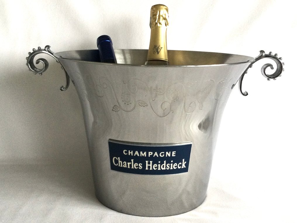 Grote Champagnekoeler “Champagne CHARLES - HEIDSIECK” - 香檳冷卻器 -  Groot - 镀铬的不锈钢 - 四瓶香槟 #1.0