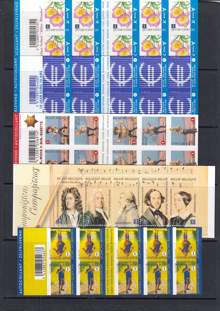 比利時 2009 - 所有2009年的小册子 #1.0