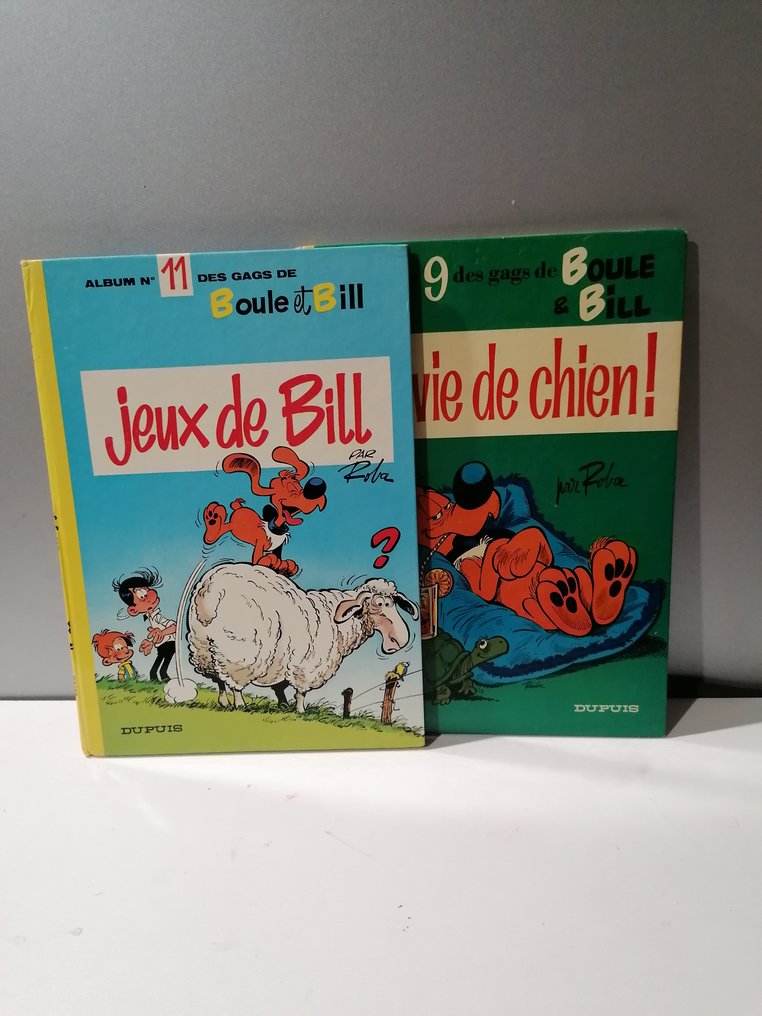Boule & Bill T9 + T11 - 2x C - 2 Album - Prima ediție - 1973/1975 #1.0