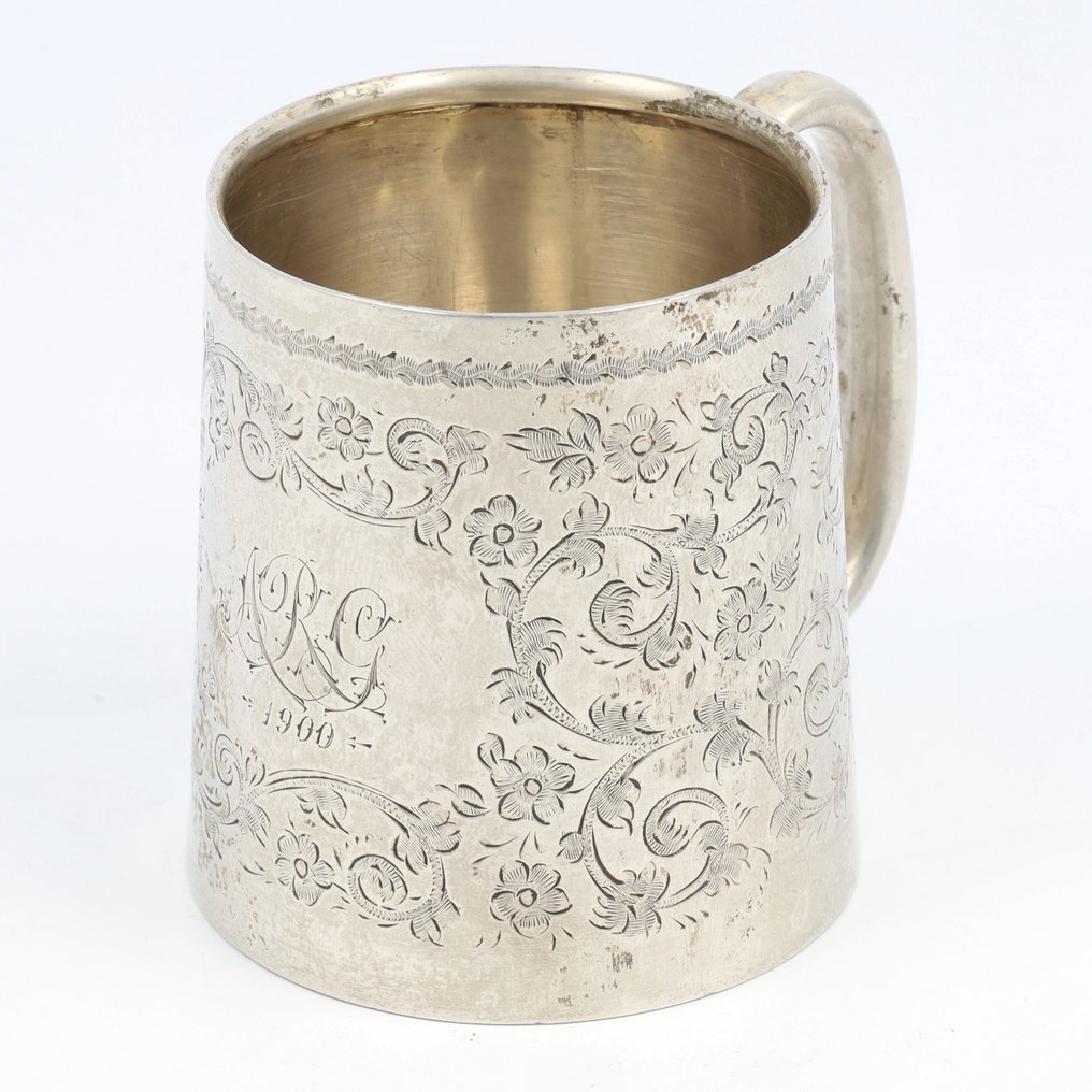 George Unite - Birmingham 1900 - Tazza - .925 argento #2.1