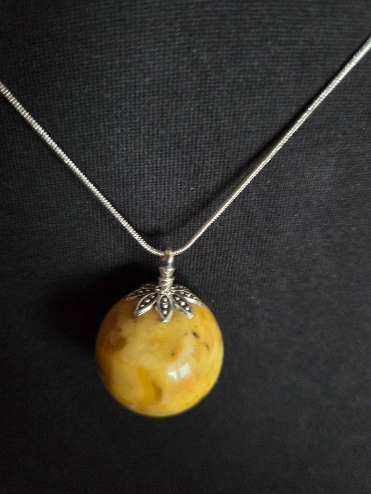 Bernstein kule anheng - Rav - 3.8 cm - 2.2 cm (Ingen reservasjonspris) #2.1