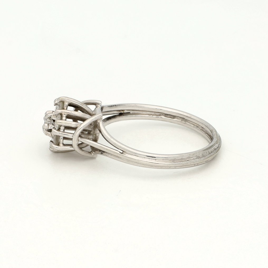 Ring - 18 karaat Witgoud Diamant (Natuurlijk) #2.1