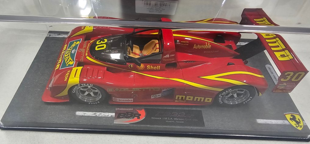 BBR 1:18 - Σπορ αυτοκίνητο μοντελισμού - Ferrari 333 SP MOMO Imsa 1994 car n.30 n.67/150 - BBR #2.1