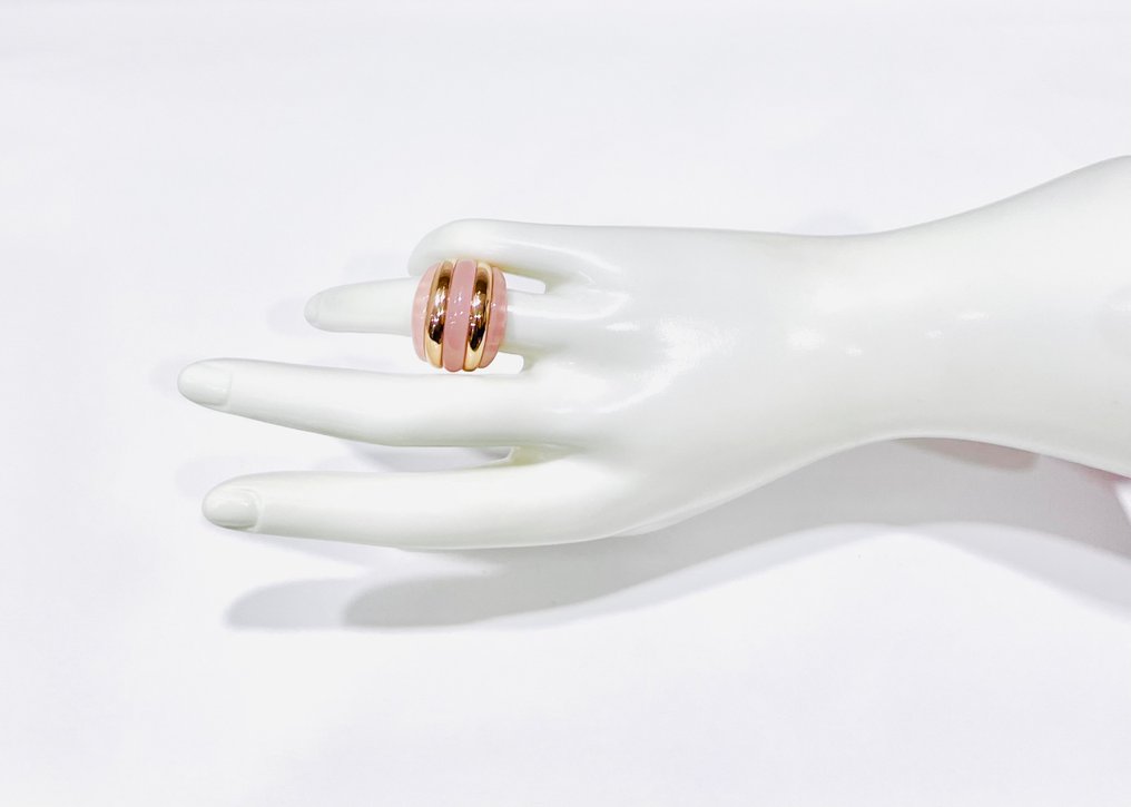 Nincs minimálár - Gyűrű Ezüst - rózsakvarc #3.2