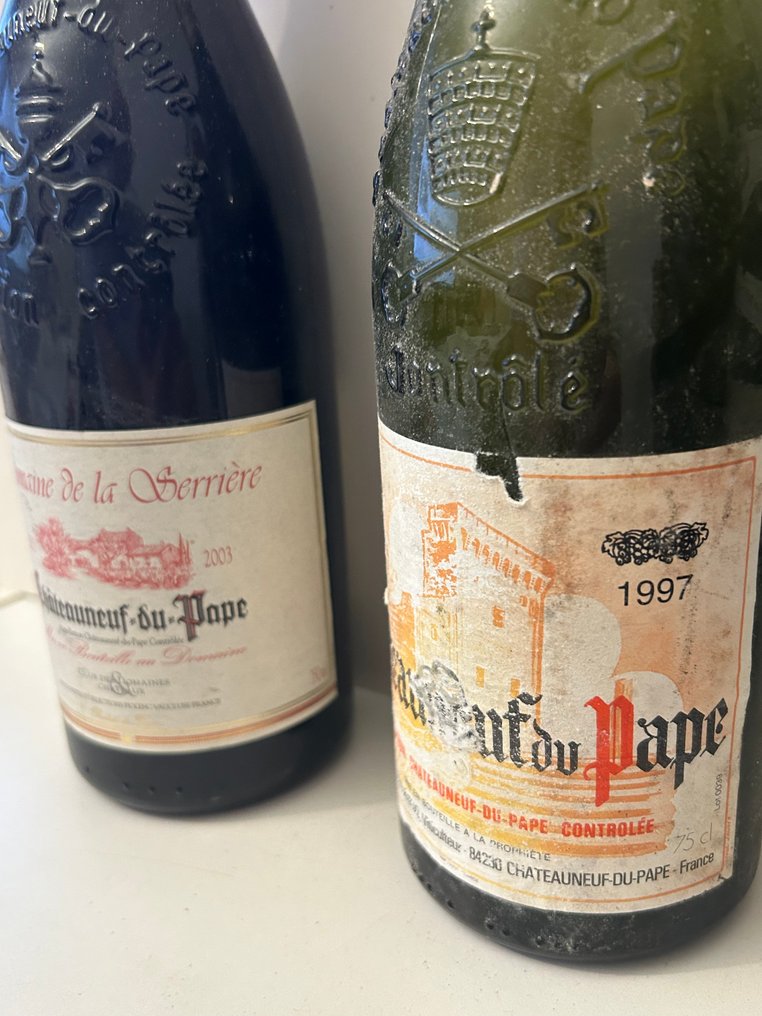 1997 Domaine de la Serrière; Châteauneuf-du-Pape - 教皇新堡法定產區 Appellation Châteauneuf-du-Pape Contrôlée - 2 瓶 (0.75L) #2.1