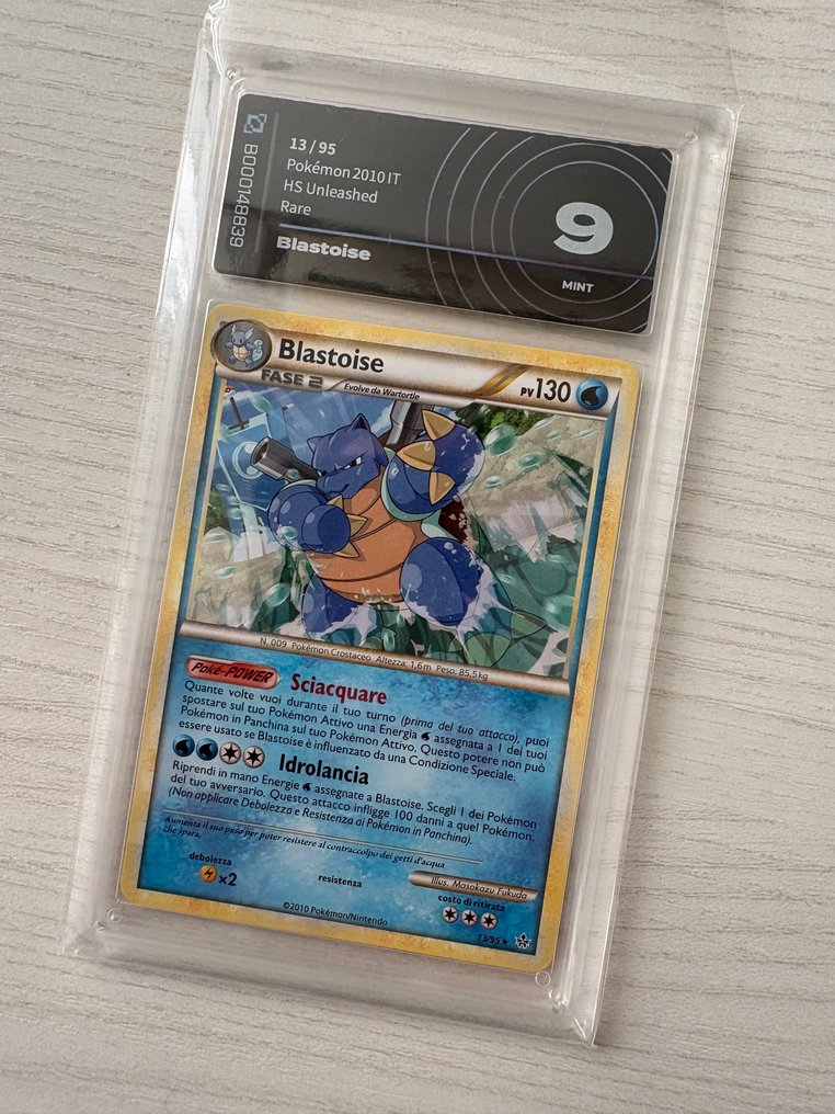 Pokémon - 1 Graded card - Blastoise 13/95 Foil - AI grading 9 - Various sets #1.0