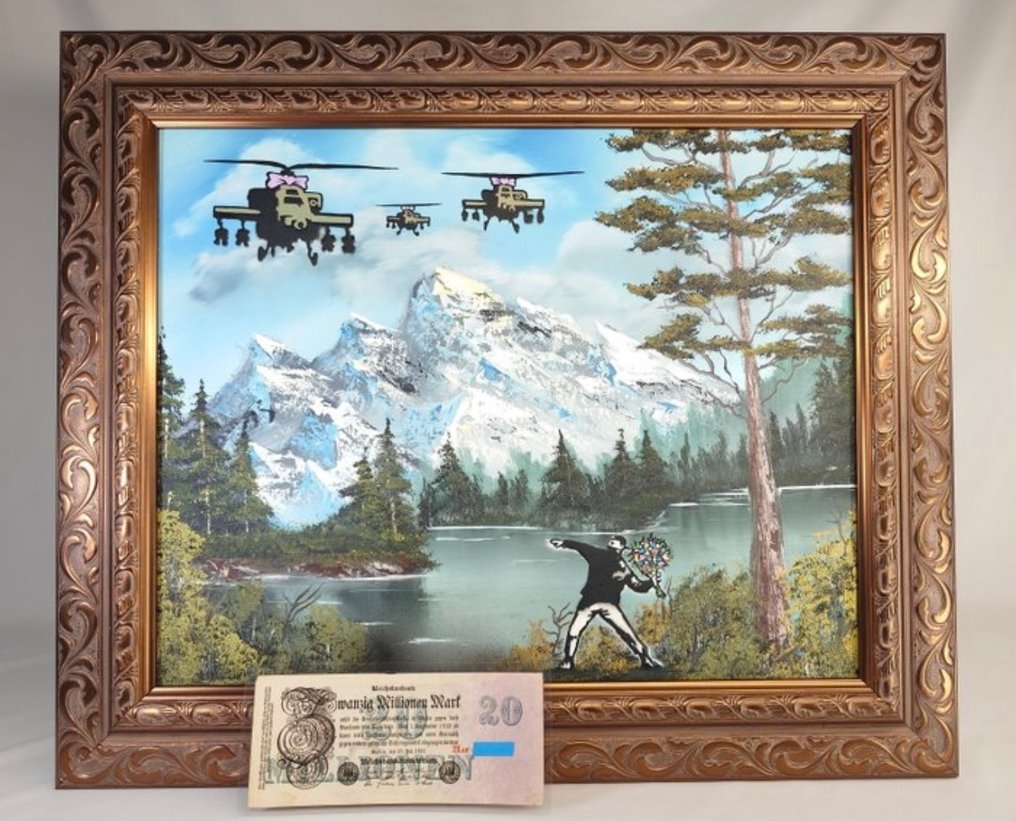 Fictional World (1980) - Banksy's Glowing Flower Thrower #2.1