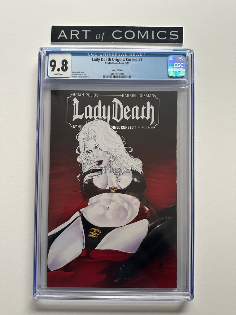 Lady Death Origins: Cursed #1 - Sultry Edition - CGC 9.8 - 1 Graded comic - 第一版 - 2012 #1.0