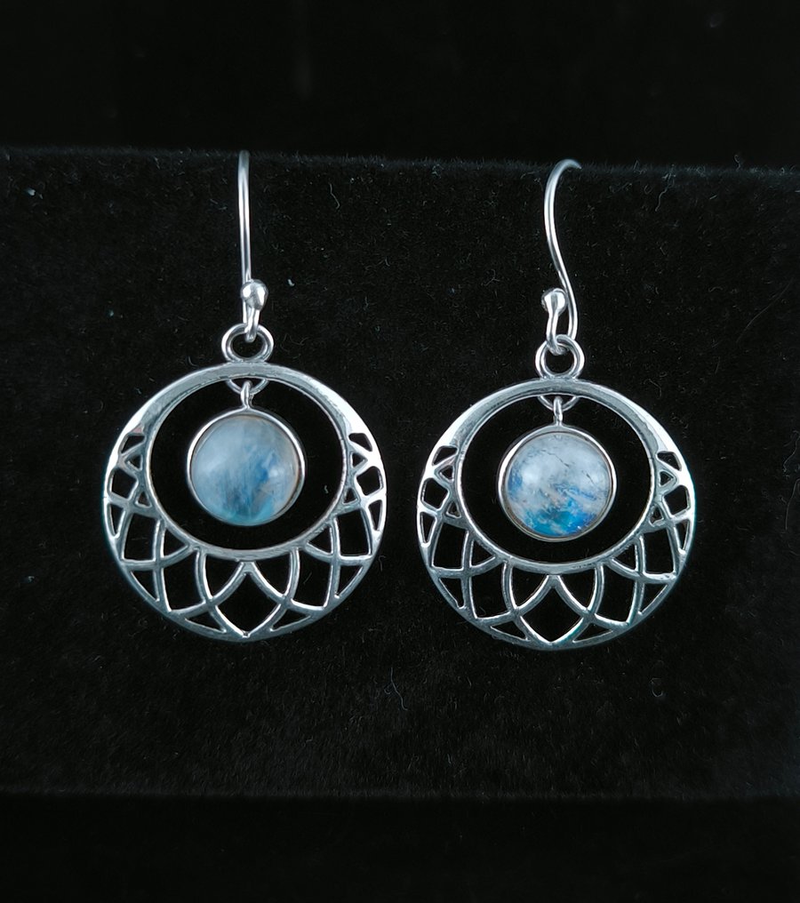 Sølv - Øreringe - Piedra Lunar Plata de Ley #4.3