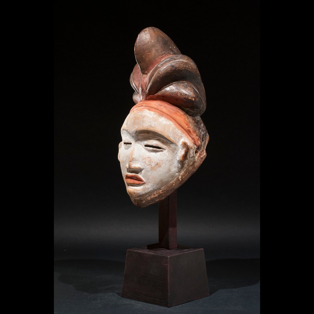 Exceptionelt gammelt maske - Punu - Gabon #4.3