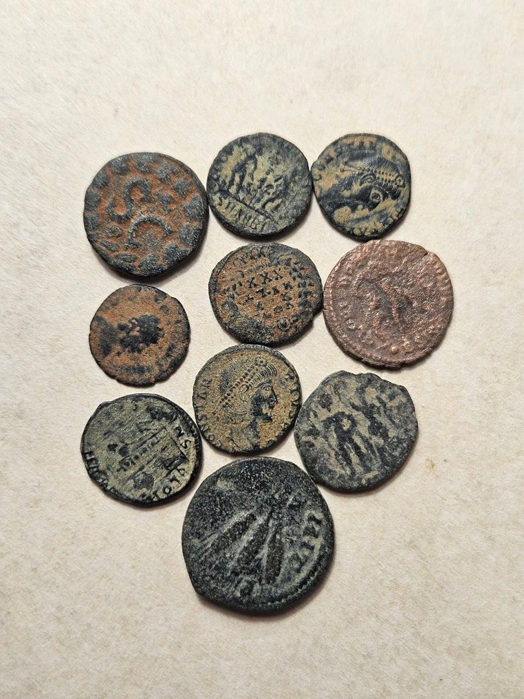#14 - Ancient World Lot of 10 Pieces coins  (No reserve price) #1.0