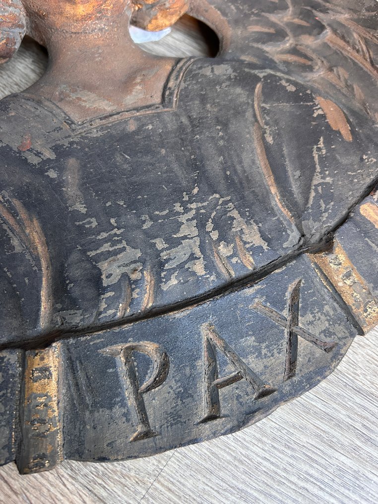 Seltenes handgeschnitztes Panel - Engel - 42 cm - Holz - 1850-1900 #2.1