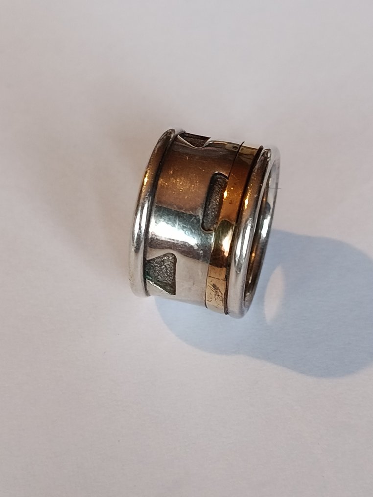 Sans prix de réserve - Bague - 14 carats Argent, Or jaune #1.0