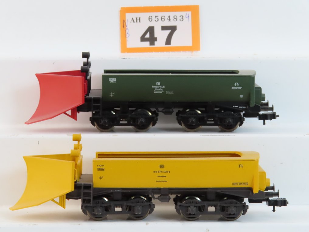 Liliput H0 - o.a. 30909 - 模型貨運火車 (2) - 两个扫雪机 - DB #1.0