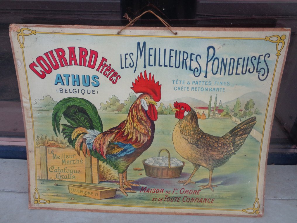 Les Meilleures Pondeuses - Courard Freres - Πινακίδα - Χαρτόνι #1.0